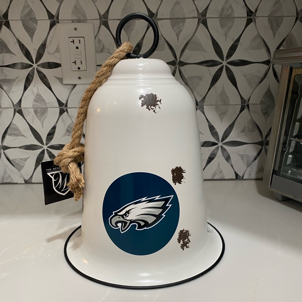 (NEW) NFL Philadelphia Eagles Large Hanging Bell